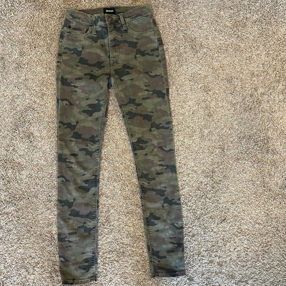 Hudson Camo Skinny Jeans size 25